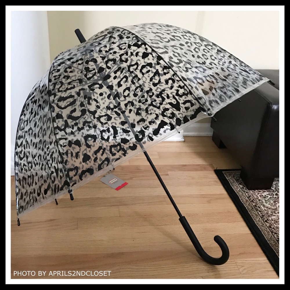HUNTER LEOPARD PRINT LARGE BUBBLE WALKER UMBRELLA - Picture 4 of 8